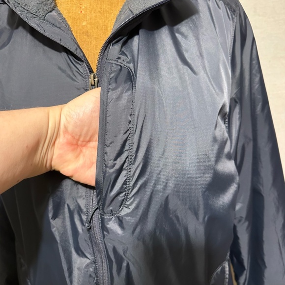 L.L. Bean Fleece Lined Nylon Warmup Jacket Men's Large - Picture 5 of 9